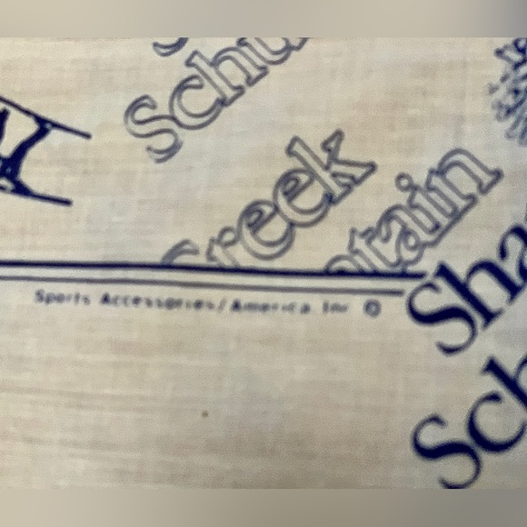 Vintage 1980s SCHUSS MOUNTAIN SHANTY CREEK Michigan Ski Resort Bandanna - Picture 3 of 11